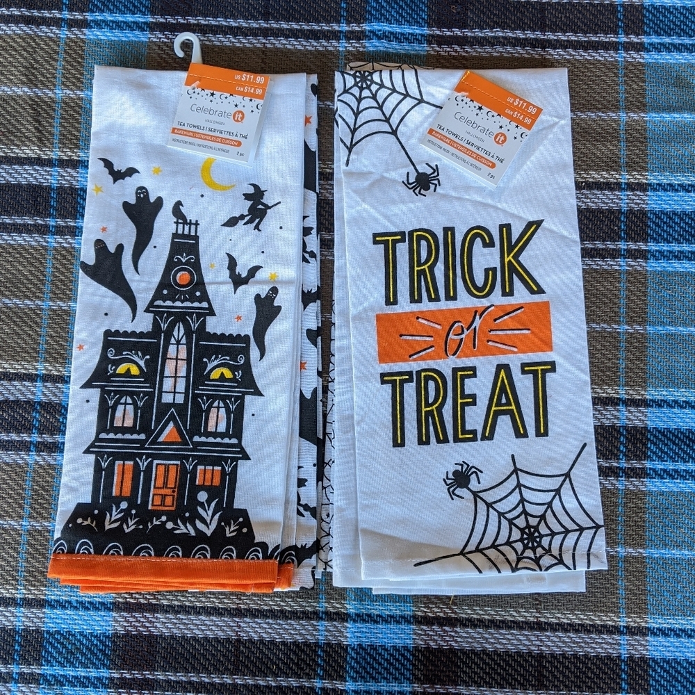 Cute Halloween Tea Towels Trick or Treat - Picture 4 of 8